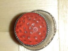 antiker feiner Fingerhut silbern ziseliert 20 mm Umpfang aus Omas Nähkasten 