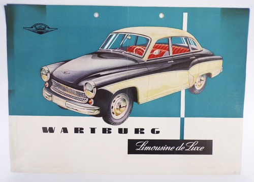 Werbeblatt wartburg limousine - werbeblatt,