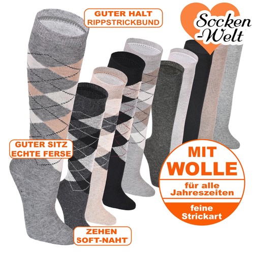Alpaka wolle kniestrümpfe - alpaka,