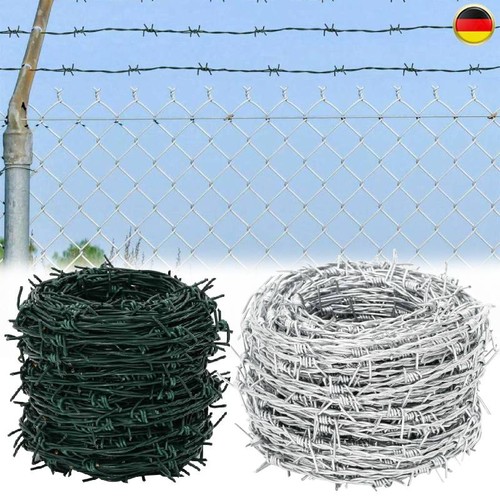 Stacheldraht silber grün - stacheldraht, silber/grün