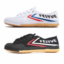 Schwarz Weiß Feiyue Schuhe