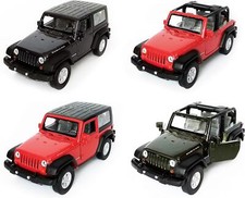 JEEP Wrangler Rubicon Metall Modellauto Modell Auto Spielzeugauto 4-Varianten 56