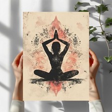 Yoga Motiv Premium Poster