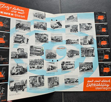 DEUTZ DIESELMOTOREN F8L 614 OMnibus LKW 1960s Prospekt