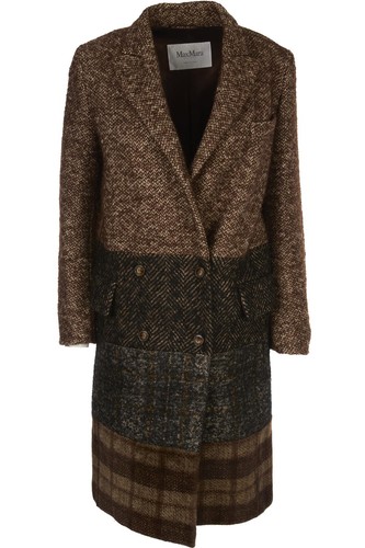Max mara brauner wollmantel - max,