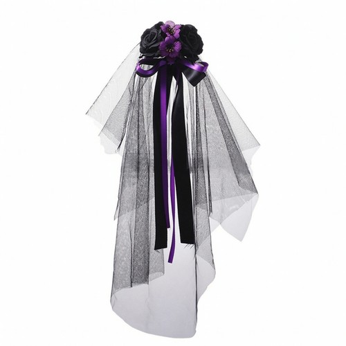 Blumen haarreif mit schleier - mit,