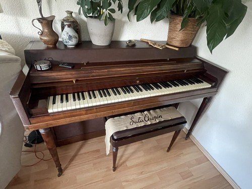 Klavier wurlizer mit hocker - klavier,