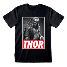 Avengers Endgame Thor Photo T-Shirt Schwarz Unisex