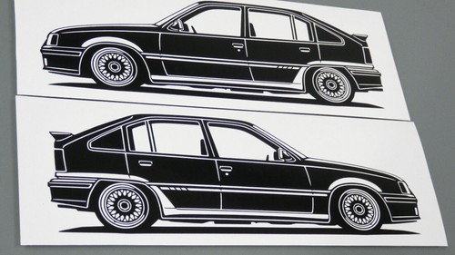 Opel kadett gsi - opel, sticker