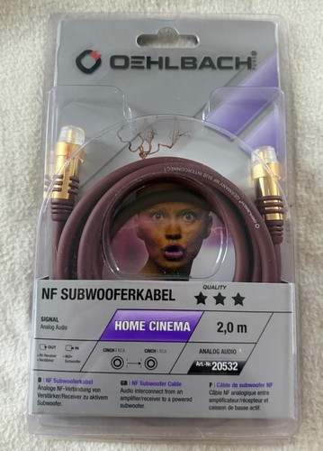 Oehlbach subwooferkabel 2 - nf,