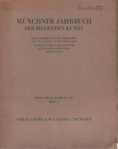 Münchener jahrbuch der - jahrbuch,