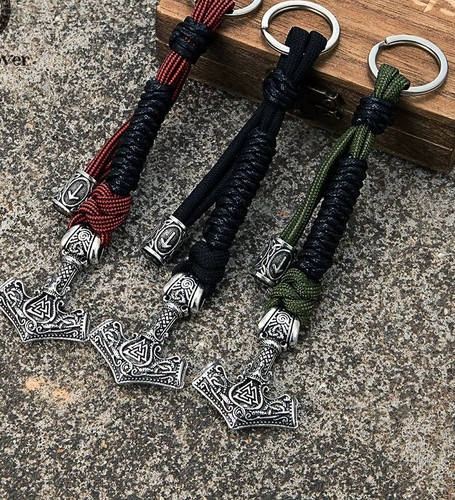 Schlüsselanhänger mjolnir - schlüsselanhänger,
