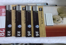 5 karierte Hefte Schulhefte je 16 Blatt - 3 mit Rand, 2 ohne Rand