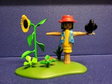 Playmobil Vogelscheuche Country Bauernhof Rabe Sonnenblume