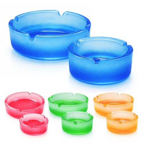 2er set glas aschenbecher - set,