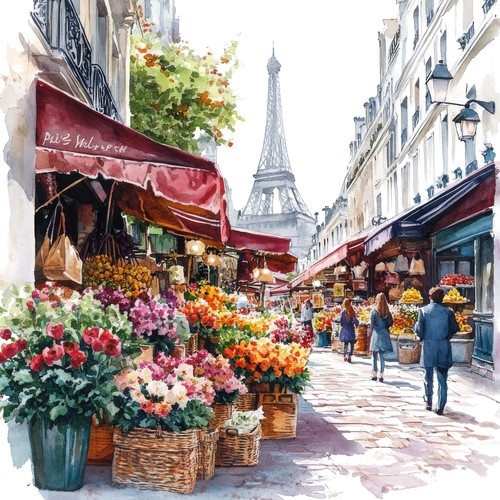 Wandbild paris eiffelturm - paris,