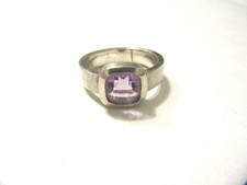 Silberring mit lila stein - lila,