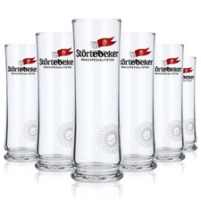 6x Störtebeker Bier Glas 0,2l