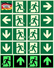 10 Stück Notausgangsschild