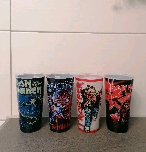 4er set becher iron - becher, maiden