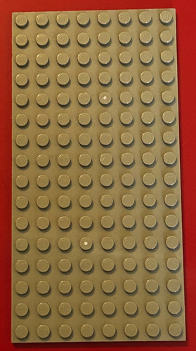 Dark tan lego platte 8x16 - tan,