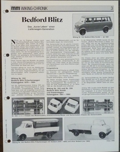 Wiking chronik bedford blitz - wiking,