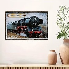 Blechschild Dampflok Lok