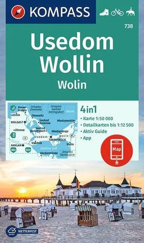 Kompass wanderkarte 738 insel - wanderkarte,