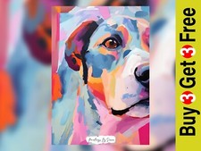 Bunter abstrakter Hund