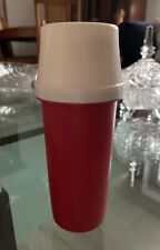 Tupperware Rarität ,Ketchup usw. Spender,Pumpe mit Deckel,Weiß/Rot.15cm.Hx150ml.