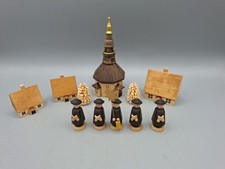 Kurrendesänger mit Kirche Seiffen Erzgebirge 3 Häuser B07