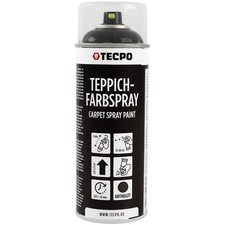 TECPO 1K FARBSPRAY TEPPICH-SPRAY 400 ml ANTHRAZIT FUßMATTEN GUMMI AUFBEREITUNG