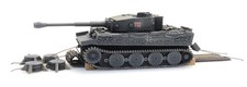 Artitec 6870401 Panzer Tiger I grau Transport Wehrmacht Fertigmodell HO 1:87 NEU