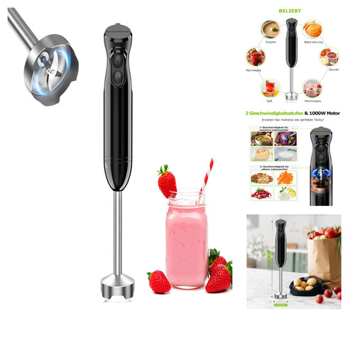 Bonsenkitchen stabmixer 1000w - bonsenkitchen,
