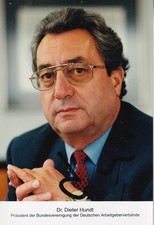 Autogramm - Dieter Hundt