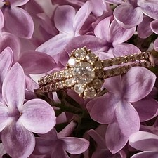 Ring 585 Gold 0.55ct. Diamanten/Brillanten Gr: 56