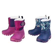 Lupilu Kleinkinder Winterstiefel Mädchen mit LED Blinkeffekt Pink Blumenmuster
