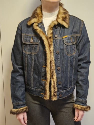 Jeansjacke mit fell - gr., 40