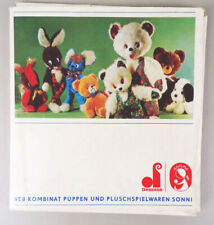 Sonni Katalog DDR Puppen Plüschspielwaren 1974 