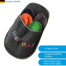 Gäste-Hausschuh-Set "WELCOME"