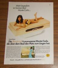 Seltene Werbung Hoesch Sanicryl Badewanne Monte Carlo DUNJA RAJTER Winnetou 1979