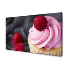 Leinwand-Bilder: Küche - Himbeer-Muffin, Größe: 40x30 cm bis 120x80 cm