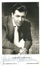 GERHARD RIEDMANN Original Autogramm signierte Postkarte 50er Jahre