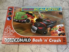 Micro Scalextric 1:32 Rennbahn Autorennbahn mit  7 Autos