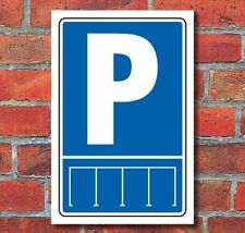 Schild Parkordnung Gerade Parkplatz Privatparkplatz Hochkant 3 mm Alu-Verbund