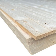 Leimholzplatte 28mm Massivholzplatte Fichte Regal Brett 80€/m² A/B ZUSCHNITT