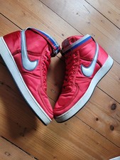 Nike Vandal High Supreme Sneaker – Größe 44 – Rot/Silber – 2003