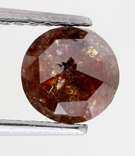 1.32ctw 7 MM Brown Rot Mischung Farbe Rund Rose Schnitt Diamant Natürlicher