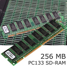 256MB PC133 SD-RAM RAM SPEICHER MEMORY F. PENTIUM II III AMD K5 K6 168-PIN SD256
