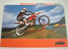 KTM Prospekt 525 SX 2003 4-Takt Katalog Vintage Motocross sxf exc 250 450 LC4